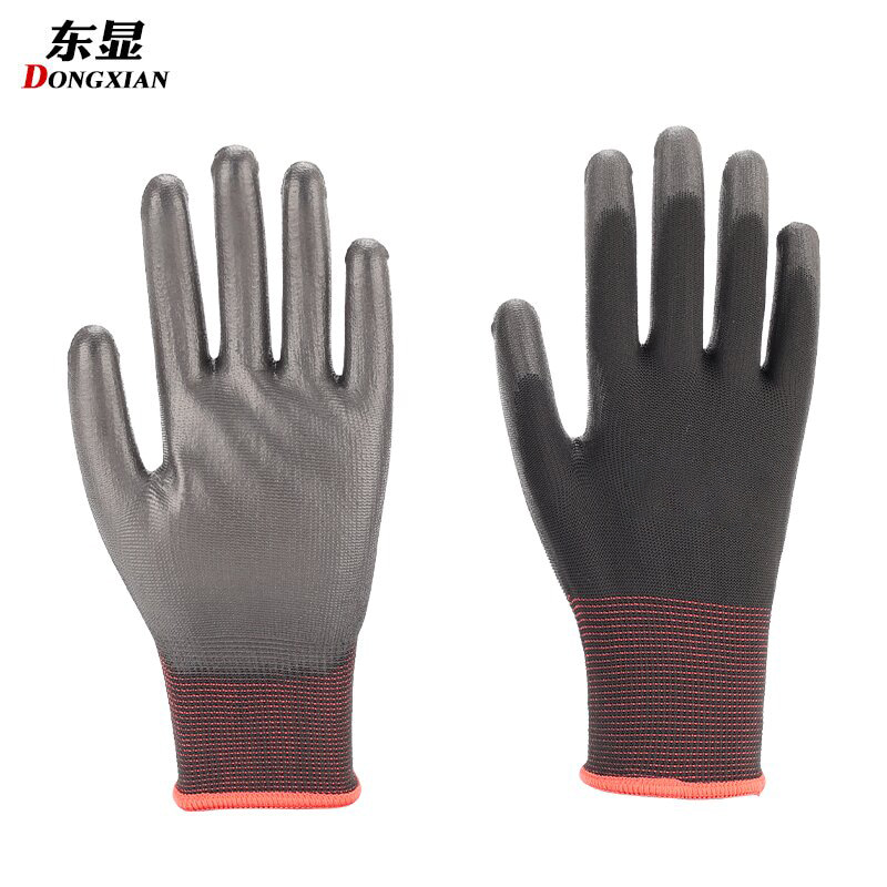 XIII Cange Polyester Gloves cum PU Coated Palm