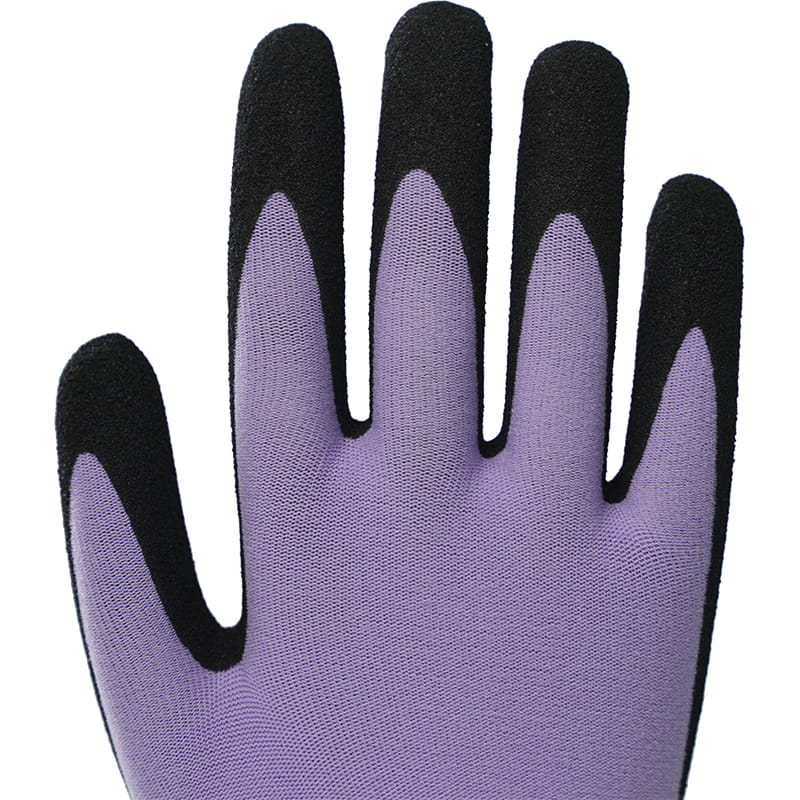 18 Gauge Nitrile Nylon Gardening Gloves