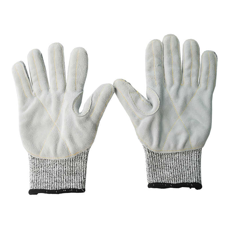 XIII Gauge Square Patterned Leather Gloves Level V '