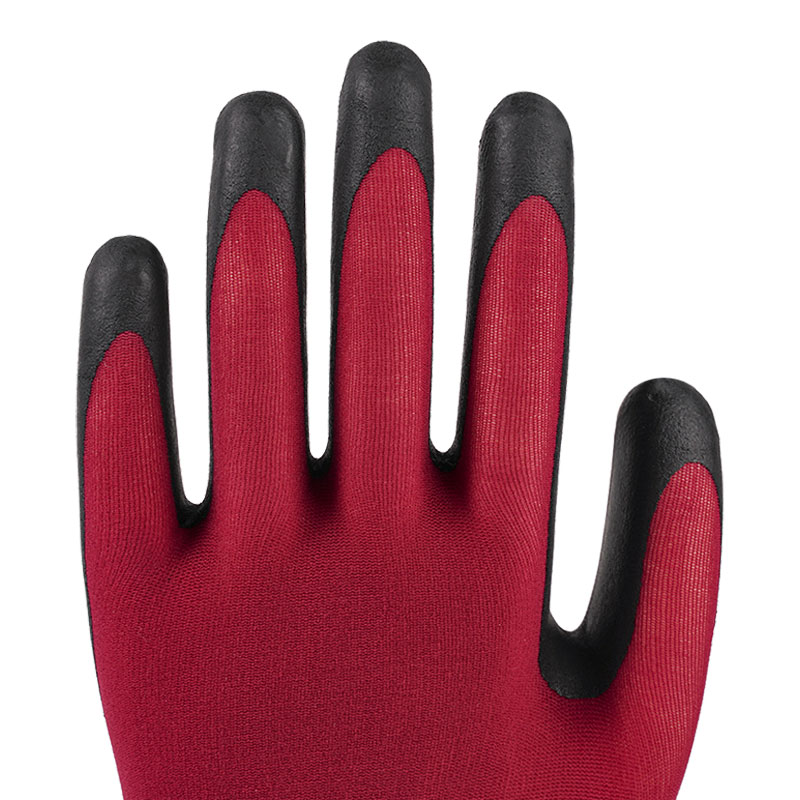 21 Gauge Nylon Gloves Ultra Fine Spumantis Vinum Red