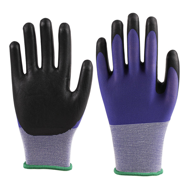 21 Gauge Nylon Gloves Ultra Fine Spumantes Blue