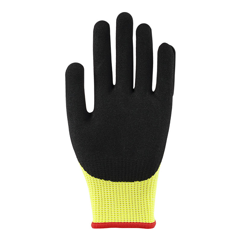 XIII Gauge Fluorescent Yellow Anti-vibrationis Gloves A5