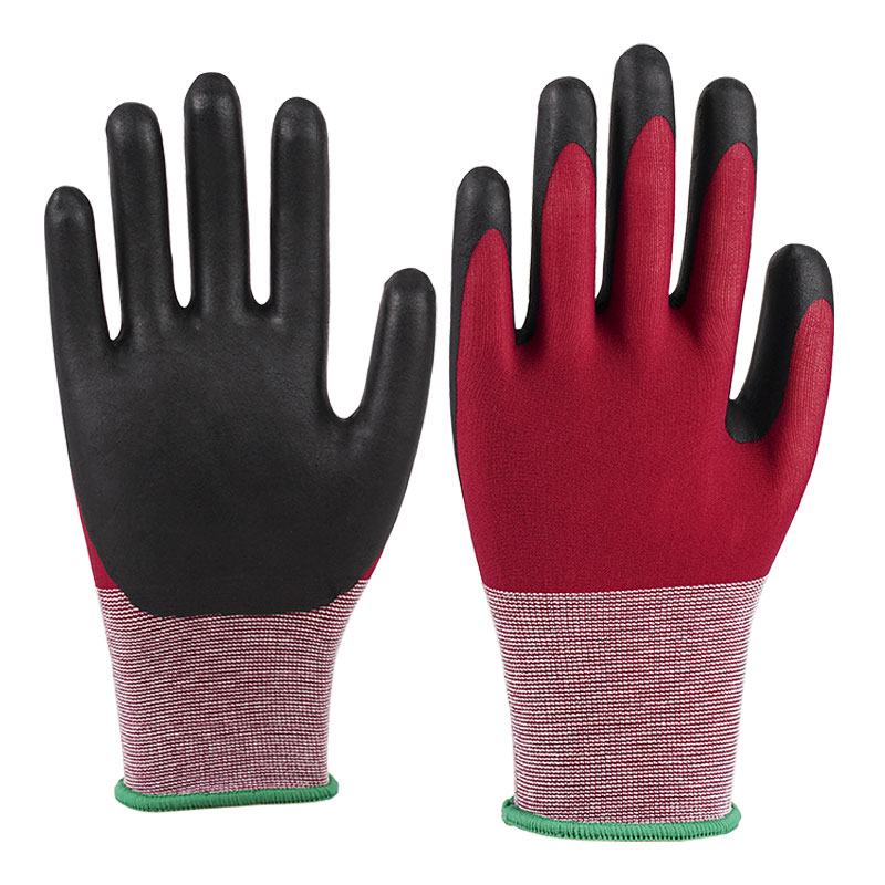 21 Gauge Ultra Fine Spumantes Vinum Red Nylon Latex Gloves