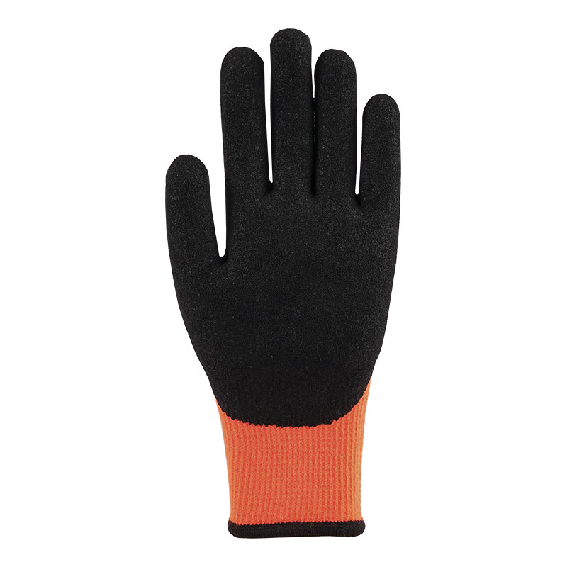 X Gauge Terry Nitrile 3/4 Dipped Matte Orange Red Gloves