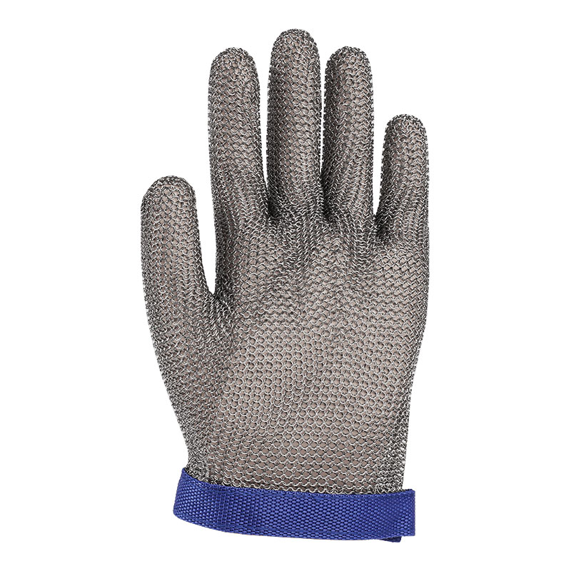 304 Steel Metal Mesh Cut Resistant Gloves Level 9