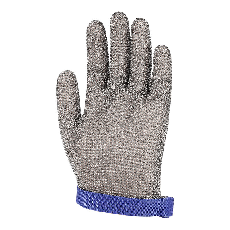 304 Steel Metal Mesh Cut Resistant Gloves Level 9