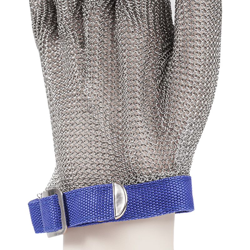 304 Steel Metal Mesh Cut Resistant Gloves Level 9