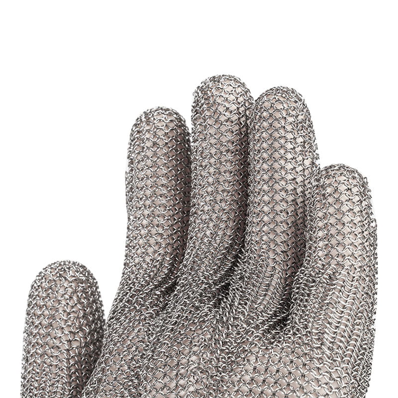 304 Steel Metal Mesh Cut Resistant Gloves Level 9