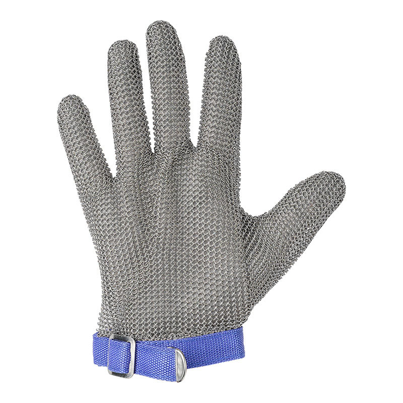 304 Steel Metal Mesh Cut Resistant Gloves Level 9