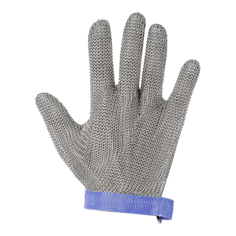 304 Steel Metal Mesh Cut Resistant Gloves Level 9