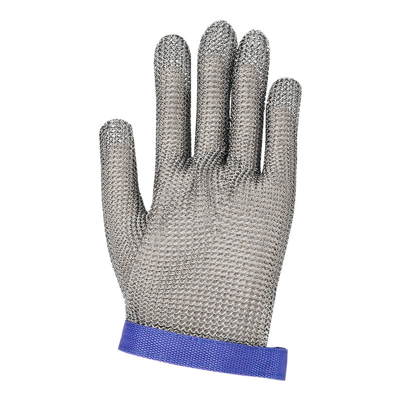 304 Steel Metal Mesh Cut Resistant Gloves Level 9