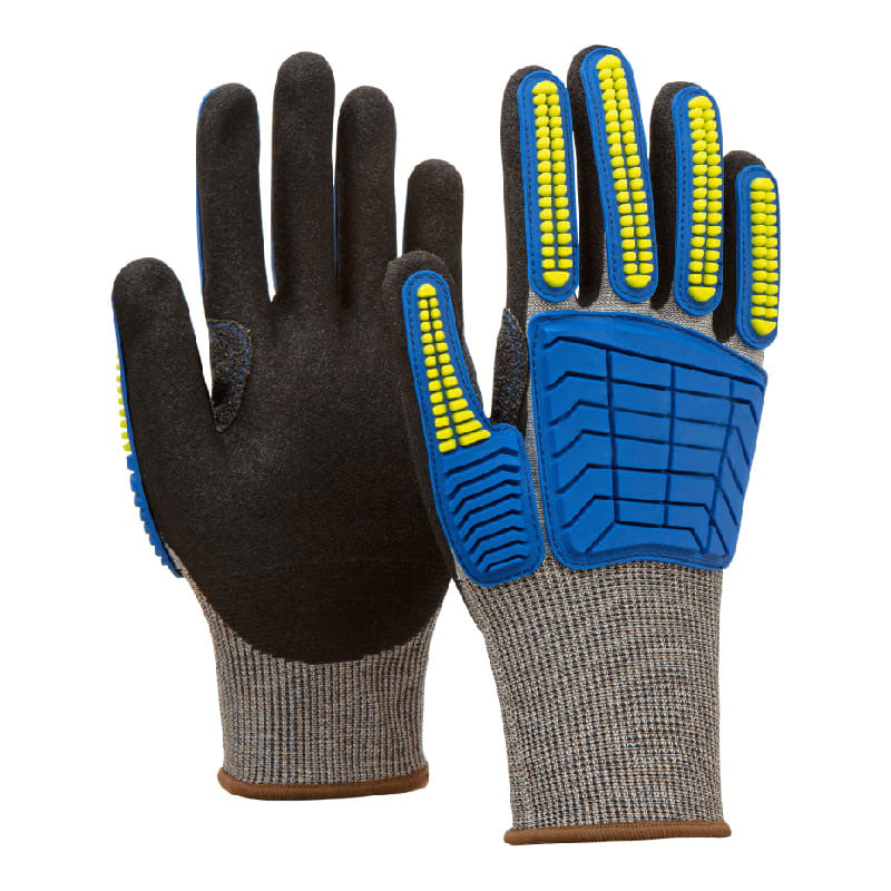 18 Guage HPPE TPR Anti-vibrationis Exue Design Gloves