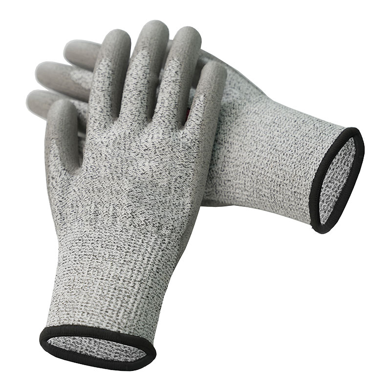 13 Gauge Anti Secans PU Gloves Level 5